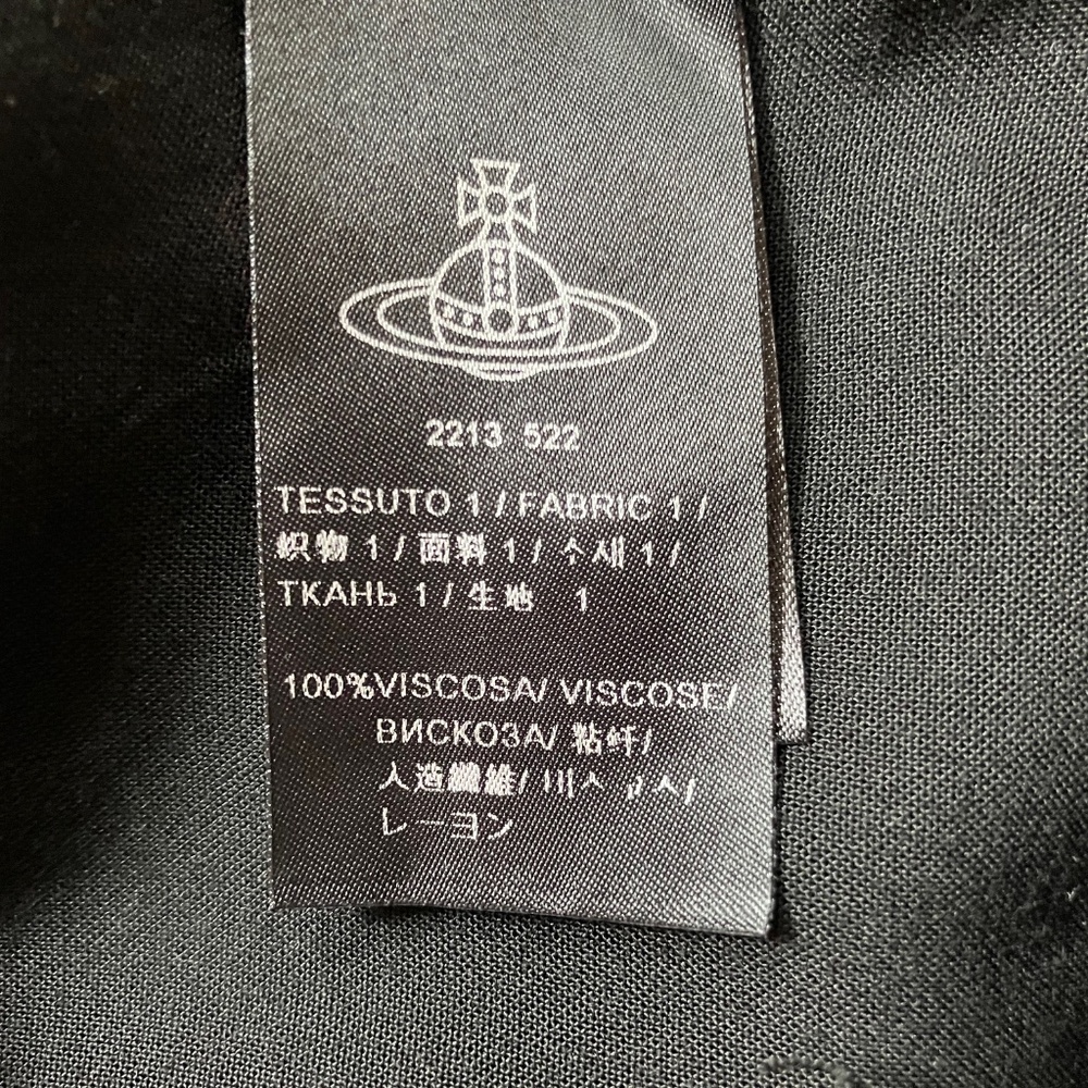 NEW w/ TAGS Vivienne Westwood Black Sueno Blouse Top EU 44 US 10 12 L - Picture 5 of 5